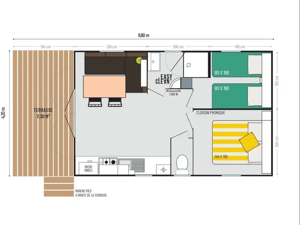 location mobil-home 4 personnes Oléron