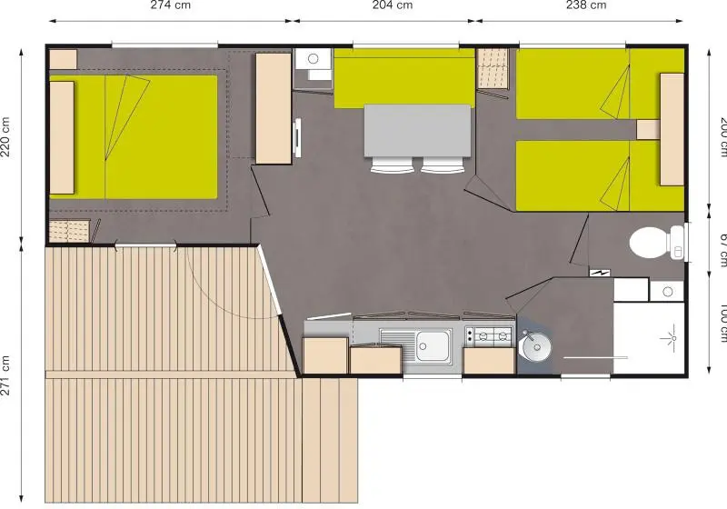 mobil-home proche de la plage Oléron