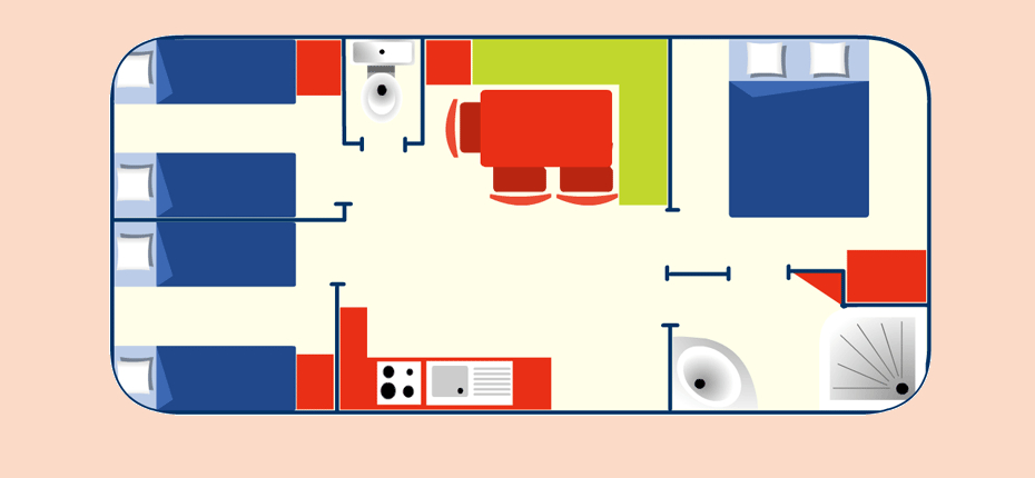 location mobil-home 5/6 personnes Saint-Denis-d’Oléron
